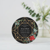 Kerstfeest op feestdag kaart (Staand voorkant)