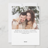 Kerstfeest op feestelijke feestelijke feestelijke  feestdagenkaart (Achterkant)