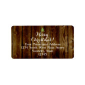  kerstfeest op het platteland etiket (Voorkant)