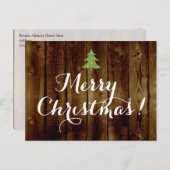  kerstfeest op het platteland feestdagenkaart