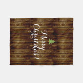  kerstfeest op het platteland fleece deken (Voorkant (Horizontaal))