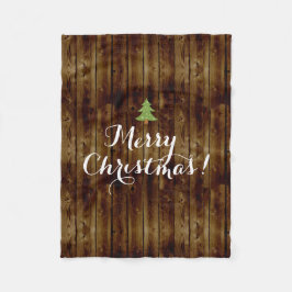  kerstfeest op het platteland fleece deken