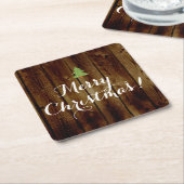  kerstfeest op het platteland kartonnen onderzetters (Schuin)