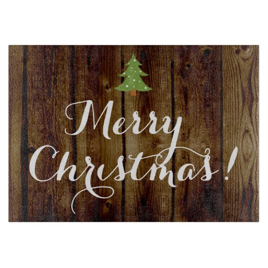  kerstfeest op het platteland snijplank (Voorkant)