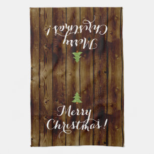  kerstfeest op het platteland theedoek