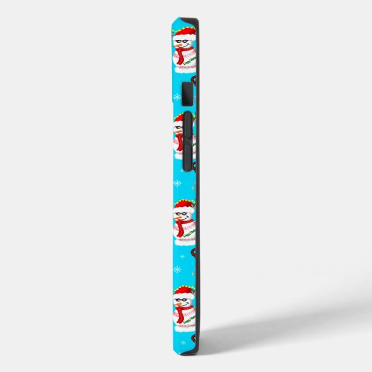 Kerstfeest op honkbal Snowman Case-Mate iPhone Case (Achterkant / Links)