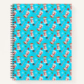 Kerstfeest op honkbal Snowman Notitieboek (Voorkant)