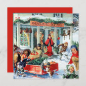 kerstfeest op jaarbasis kaart (Voorkant / Achterkant)