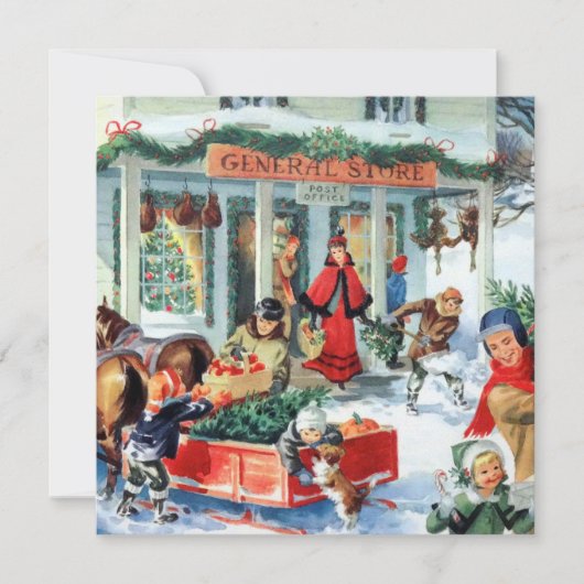 kerstfeest op jaarbasis kaart (Voorkant)