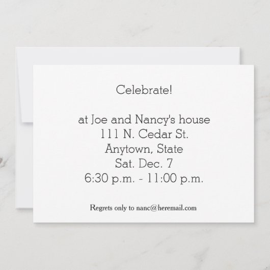 kerstfeest op karton kaart (Achterkant)