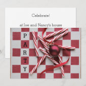 kerstfeest op karton kaart (Voorkant / Achterkant)