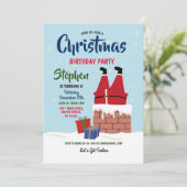 Kerstfeest op kerstfeest kaart (Staand voorkant)