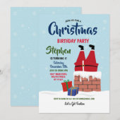 Kerstfeest op kerstfeest kaart (Voorkant / Achterkant)