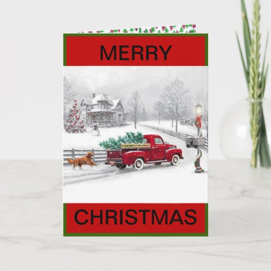 Kerstfeest op kerstkaart feestdagen kaart (Voorkant)