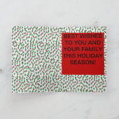 Kerstfeest op kerstkaart feestdagen kaart (Binnen)