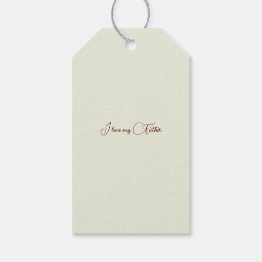 kerstfeest op maat cadeaulabel (Achterkant)