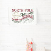 Kerstfeest op Noordpool Hot Cocaca Spandoek (Insitu)
