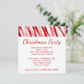 kerstfeest op snoepsuikerriet kaart (Staand voorkant)