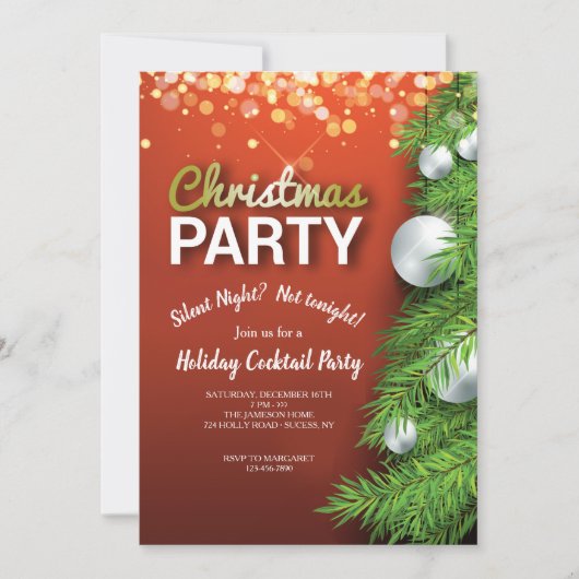 Kerstfeest op uitnodiging (Voorkant)