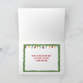 Kerstfeest op wit kaart (Binnen)