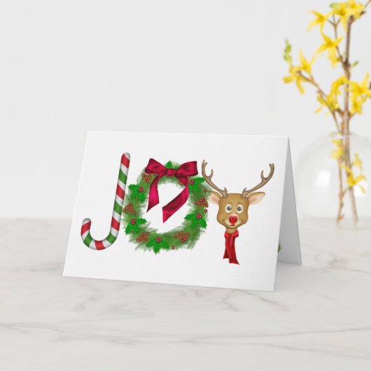 Kerstfeest op witte textuur kaart (Gele Bloem)