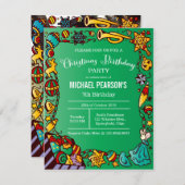 Kerstfeest op zondag kaart (Voorkant / Achterkant)