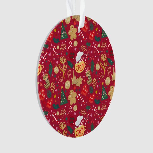 kerstfeest ornament (voorkant)