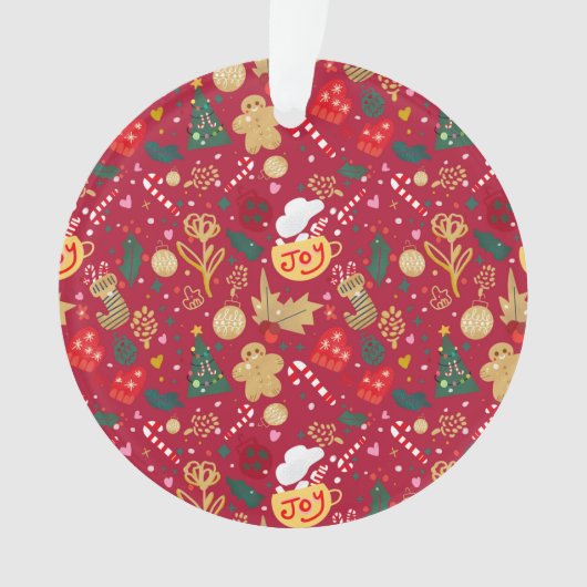 kerstfeest ornament (voorkant)