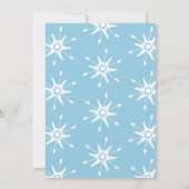 kerstfeest Ornamenten Snowflakes Kaart (Achterkant)
