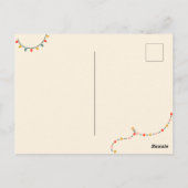 Kerstfeest ornamenten uitnodiging (Achterkant)