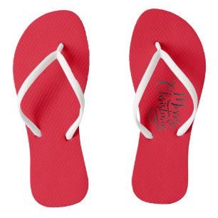 KERSTFEEST Paar slippers ZALIG KERSTFEEST Teenslippers