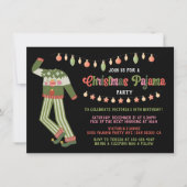 Kerstfeest Pajama Birthday Ugly Sweater Kaart (Voorkant)