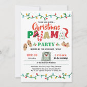 Kerstfeest pajama feestfeest kaart (Voorkant)