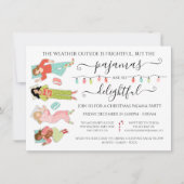 Kerstfeest Pajama Kaart (Voorkant)