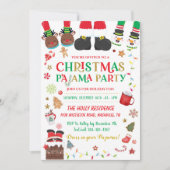 Kerstfeest Pajama Slumber Kaart (Voorkant)