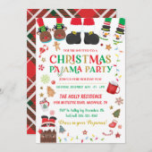 Kerstfeest Pajama Slumber Kaart (Voorkant / Achterkant)