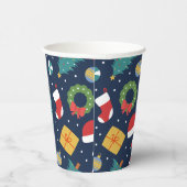 Kerstfeest Papier Beker Jolly Jumble (Rechts)
