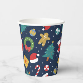 Kerstfeest Papier Beker Jolly Jumble