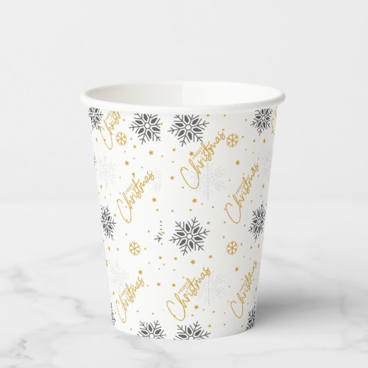 Kerstfeest Papieren beker (Links)