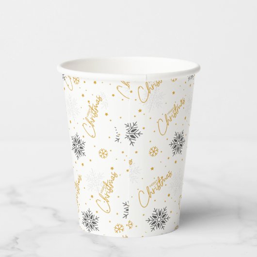 Kerstfeest Papieren beker (Rechts)