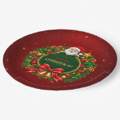Kerstfeest Papieren Borden Bewerkbaar Bordje (Gekanteld)