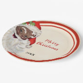  kerstfeest papieren bordje (Gekanteld)