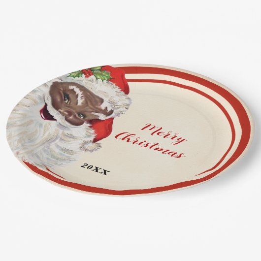  kerstfeest papieren bordje (Gekanteld)