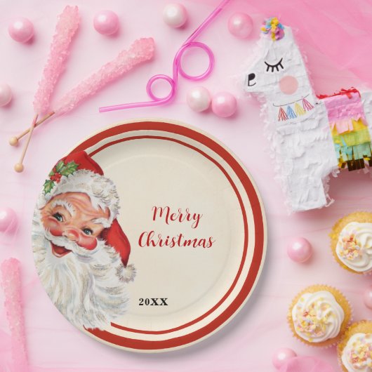  kerstfeest papieren bordje (Feest)