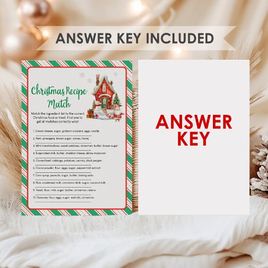 Kerstfeest Partij Recept Wedstrijd Spel Feestdagenkaart
