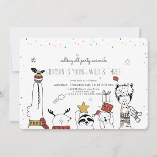 Kerstfeest Party Animal Uitnodiging