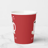Kerstfeest Party Heet Chocolade Drank Papieren Bekers (Links)