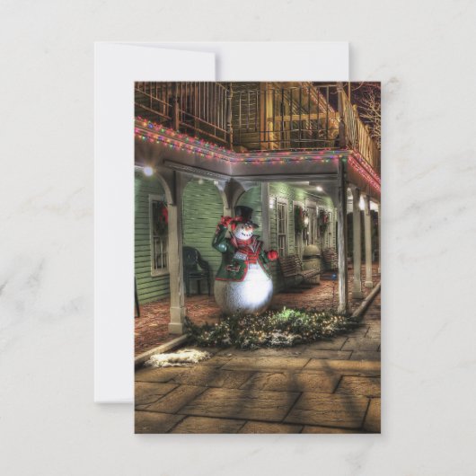 Kerstfeest Pas je uitnodiging aan (Voorkant)