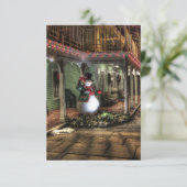 Kerstfeest Pas je uitnodiging aan (Staand voorkant)