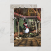 Kerstfeest Pas je uitnodiging aan (Voorkant / Achterkant)